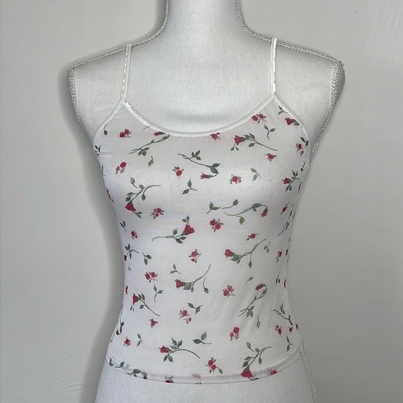 Y2K Mesh Rose Cami - Picture 3 of 6
